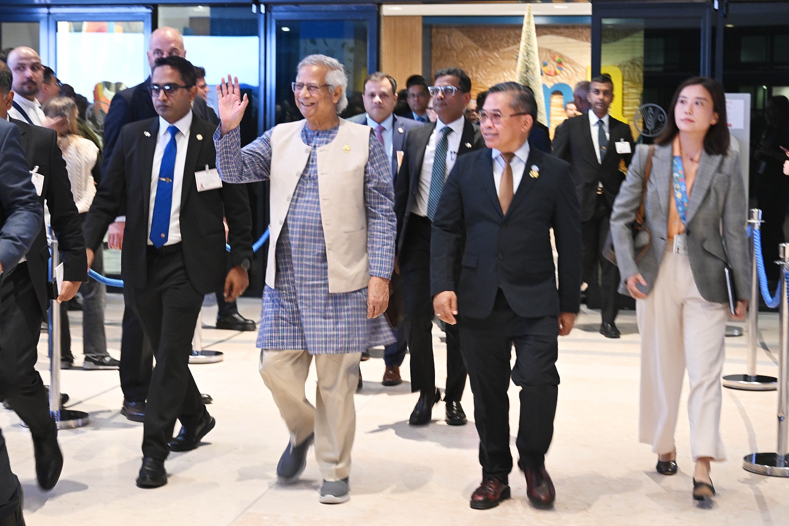  ইতালিতে এফএও সদর দপ্তরে প্রধান উপদেষ্টাকে উষ্ণ অভ্যর্থনা