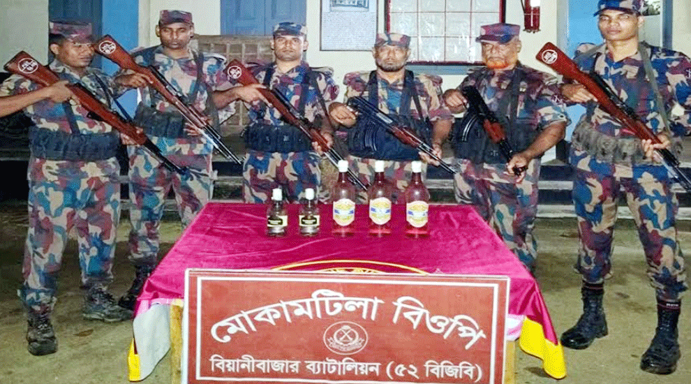 জুড়ীতে ভারতীয় মদ জব্দ