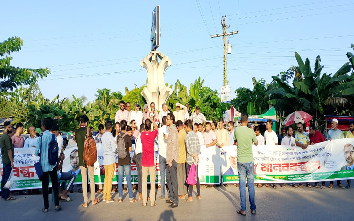 সিলেট-ফেঞ্চুগঞ্জ সড়ক দ্রুত সংস্কার করা না হলে সড়ক ভবন ঘেরাও করা হবে