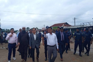 সাদাপাথর এলাকা পরিদর্শনে মন্ত্রণালয়ের প্রতিনিধি দল 