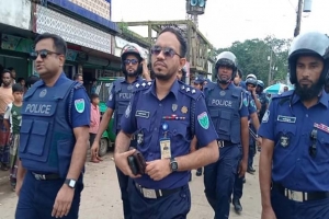 কানাইঘাটে নাশকতা প্রতিরোধে পুলিশের বিশেষ মহড়া জোরদার