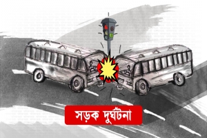 সিলেটে দুই বাসের মুখোমুখি সংঘর্ষ, চালক নিহত