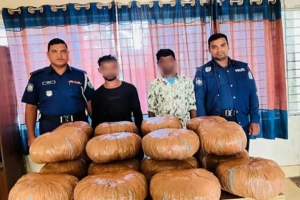  হবিগঞ্জে ৪০ কেজি গাঁজাসহ ২ মাদক ব্যবসায়ী আটক