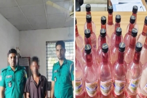 লাক্কাতুরা থেকে &lsquo;কান্ট্রি লিকার&rsquo; মদসহ আটক ১