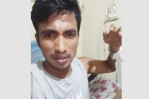 সুনামগঞ্জে পুলিশের কাছ ছিনিয়ে নেওয়া আসামি হাতকড়াসহ লাইভে