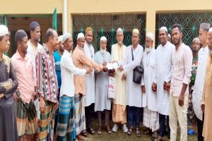 বিশ্বনাথে খালপার জামে মসজিদের সংস্কার কাজে এমপি লুনার ৩ লাখ টাকার অনুদান