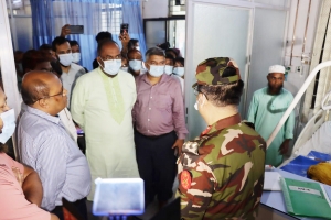 শহীদ শামসুদ্দিন হাসপাতালে হামের চিকিৎসা কার্যক্রম পরিদর্শন করলেন সিসিক প্রশাসক