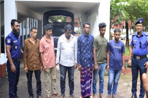 বড়লেখায় মন্দিরে চুরি : মালামালসহ আটক ৬ 
