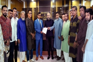 সিলেটের অব্যাহত লোডশেডিং ও জ্বালানী সংকট নিরসনে দোকান মালিক সমিতির স্মারকলিপি পেশ