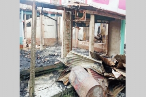 দিরাইয়ে অগ্নিকান্ডে ৬টি দোকান পুড়ে ছাই 