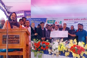 বিশ্বনাথে শিক্ষক জালাল উদ্দীনের রাজকীয় বিদায় সংবর্ধনা : ভালোবাসায় সিক্ত গুণী শিক্ষক