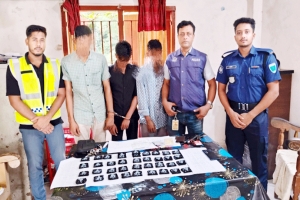 বিয়ানীবাজারে পুলিশের অভিযানে সাড়ে ৭ হাজার পিস ইয়াবাসহ আটক ৩