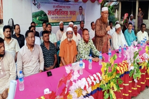গোয়াইনঘাটে চা-শ্রমিকদের সাথে হাকিম চৌধুরীর মতবিনিময়