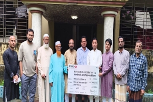 লন্ডনে নিহত শাকিলের পরিবারের হাতে কানাইঘাট এসোসিয়েশন ইউকের ২০ লাখ টাকা সহায়তা