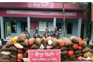 সিলেট ও সুনামগঞ্জে ১ কোটি ২৮ লাখ টাকার চোরাই পণ্য আটক