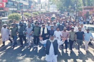 দাঁড়িপাল্লার সমর্থনে নগরীতে শিবিরের প্রচারমিছিল