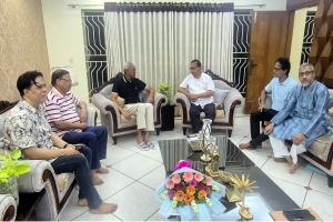 সুনামগঞ্জ জেলা পরিষদের প্রশাসক মিজানুর রহমানের সাথে সৌজন্য সাক্ষাৎ করলেন ইমদাদ চৌধুরী