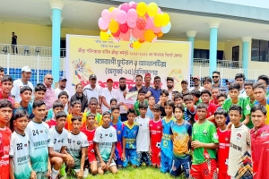 সিলেট জেলা স্টেডিয়ামে মাসব্যাপী অনূর্ধ্ব-১৫ ফুটবল ও অ্যাথলেটিক্স প্রশিক্ষণের উদ্বোধন