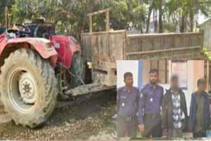 কানাইঘাটে ট্রাক্টরভর্তি লোভার পাথরসহ ২জন গ্রেফতার