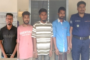 ছাতকে ৪ অনলাইন জুয়াড়ি গ্রেপ্তার