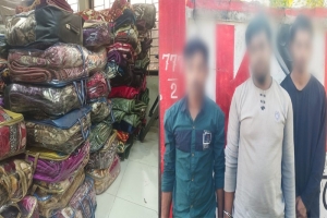 সিলেট-তামাবিল মহাসড়ক থেকে পৌনে ৫ লাখ টাকার ভারতীয় কম্বলসহ গ্রেপ্তার ৩