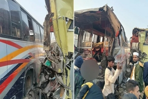 ওসমানীনগরে যাত্রীবাহী তিন বাসের মুখোমুখি সংঘর্ষে নিহত ২, আহত অন্তত ১০ 