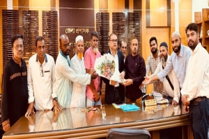 নবাগত জেলা প্রশাসকের সাথে দক্ষিণ সুরমা ফাউন্ডেশন নেতৃবৃন্দের সৌজন্য সাক্ষাৎ