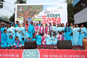 ধ্বনিত হলো নতুন বছরের আবাহন বার্তা শ্রুতির দিনব্যাপী  বর্ষবরণ উৎসবে জনস্রোত