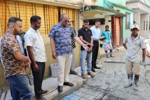 উন্নয়ন কাজের মান নিশ্চিতে মাঠে সিসিক প্রশাসক
