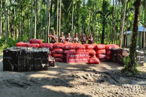 সিলেট সীমান্ত পৃথক অভিযানে পেঁয়াজ-টমেটোর বিশাল চালান জব্দ 