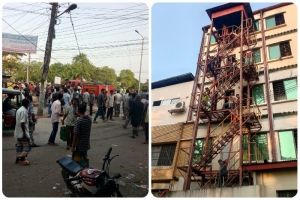 দক্ষিণ সুরমায় ফিজার কারখানায় আগুন, নিয়ন্ত্রণে ফায়ার সার্ভিস