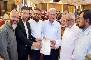 সমাজ কল্যাণ মন্ত্রীর কাছে সিলেট বিভাগ গণদাবী ফোরামের স্মারকলিপি প্রদান