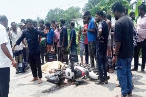 রাজনগরে ট্রাক-মোটরসাইকেল সংঘর্ষে  যুবক নিহত