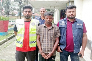  শাল্লায় মাদক মামলার ওয়ারেন্টভুক্ত আসামী গ্রেফতার
