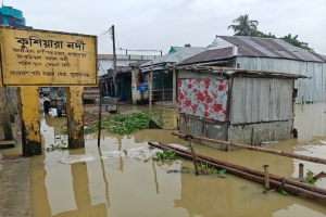 জগন্নাথপুরের কুশিয়ারা নদীর তীরবর্তী এলাকা প্লাবিত