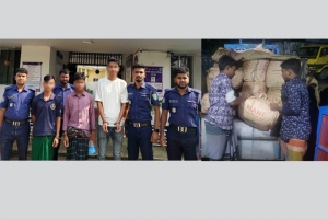 কানাইঘাটে পুলিশের অভিযানে পিকআপ ভর্তি ভারতীয় চা পাতা উদ্ধার : আটক ৩
